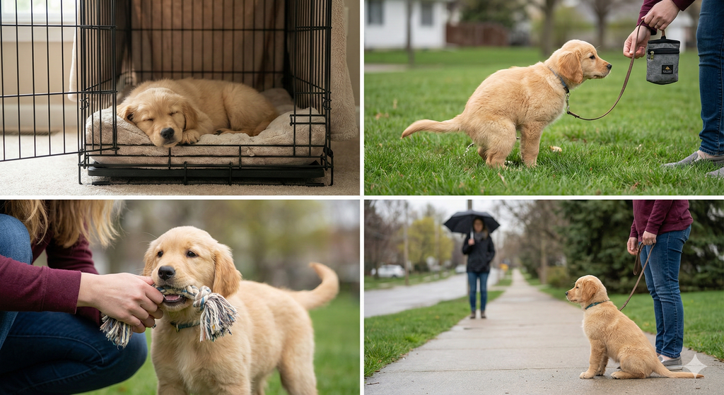 El plan de entrenamiento para cachorros: del caos a la calma en una semana