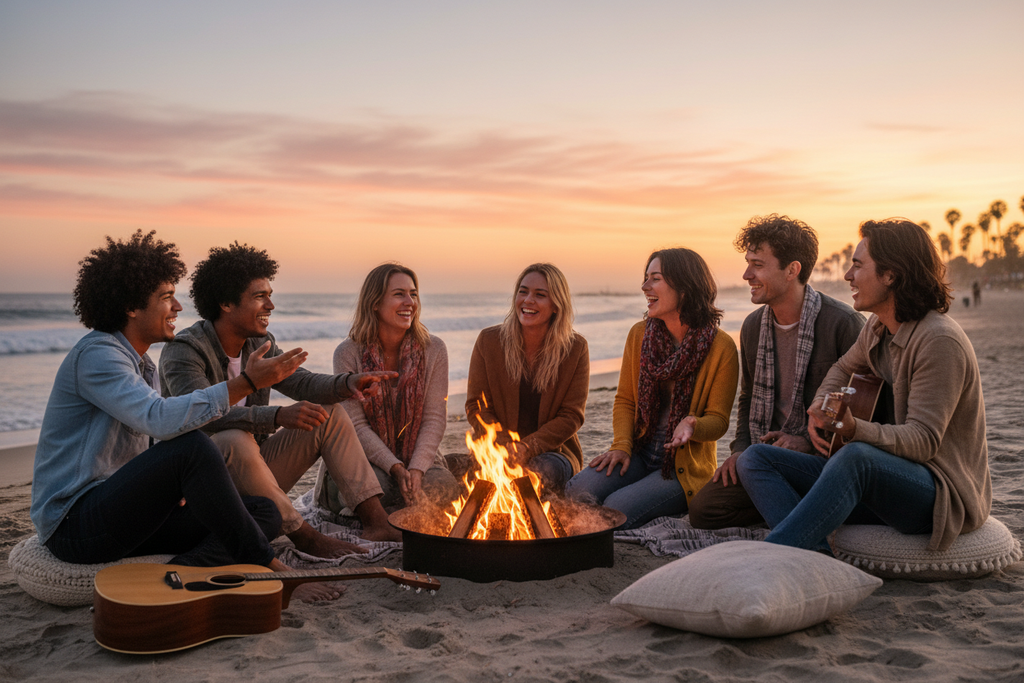 Beach Bonfire Connection