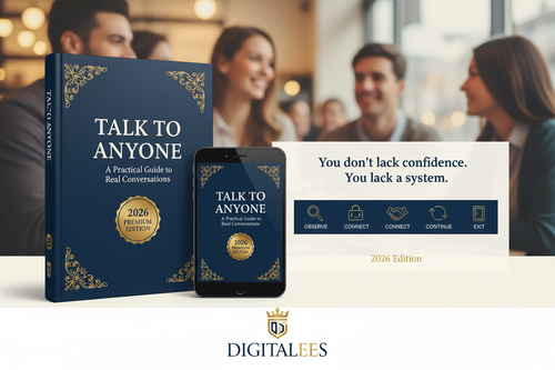 Talk to Anyone - Portada completa con logo Digitalees